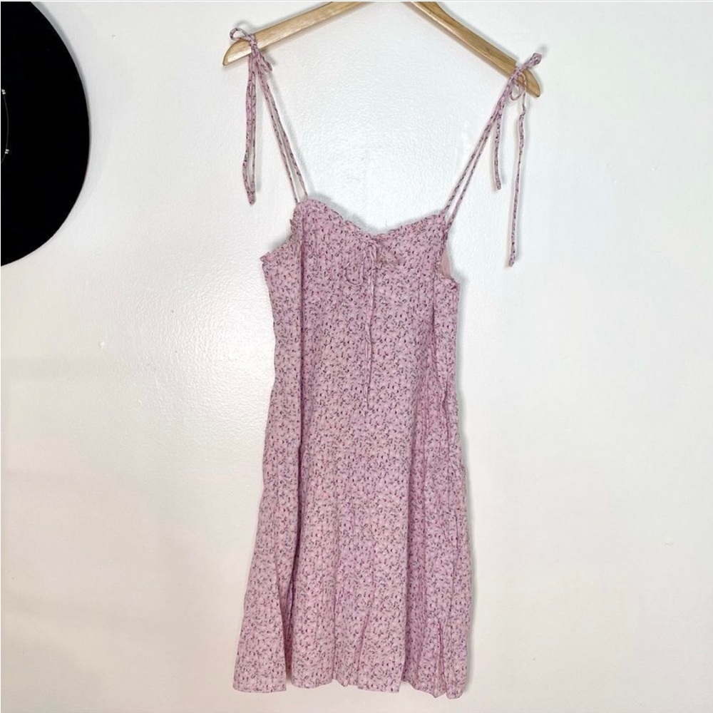 Urban Outfitters Dress Forum Sweetheart Tie-Shoulder Mini Dress